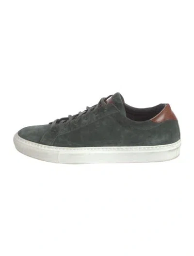 Pre-owned To Boot New York Suede Sneakers In Green