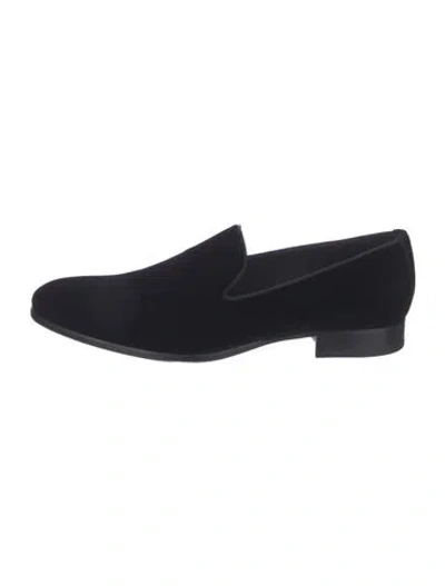 Pre-owned To Boot New York Velvet Slippers In Black