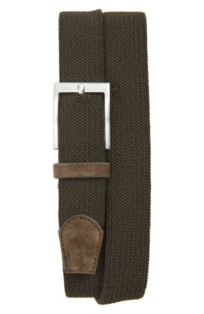 To Boot New York Woven Elastic Belt In Dark Green