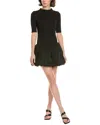 To My Lovers Bubble Mini Dress In Black