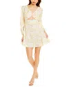 To My Lovers Cutout Mini Dress In Beige