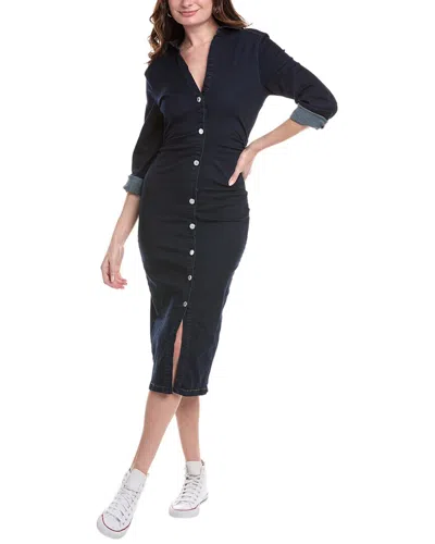 TO MY LOVERS DENIM MIDI SHIRTDRESS