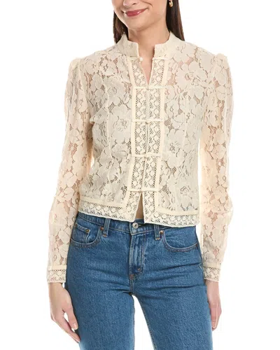 To My Lovers Embroidered Top In Neutral