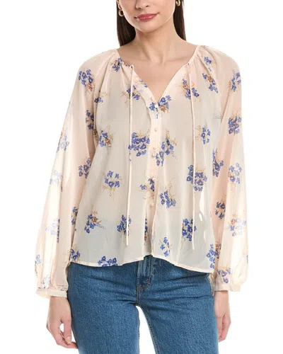 To My Lovers Floral Top In Neutral
