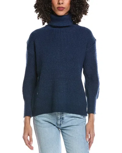 To My Lovers Knit Turtleneck Sweater In Blue