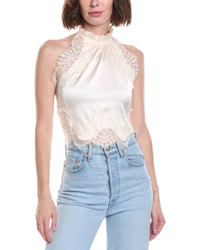 To My Lovers Lace Top In Metallic