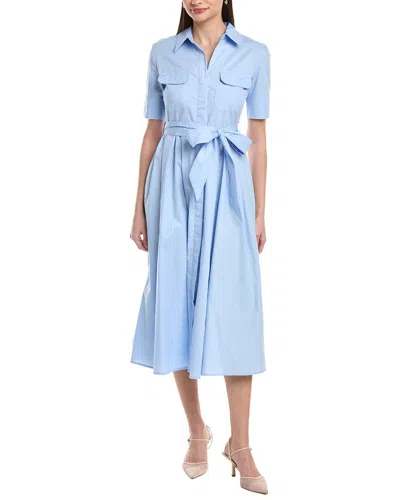 To My Lovers Maxi Shirt Dress In Blue