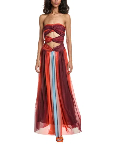 To My Lovers Mesh Maxi Dress In Multi