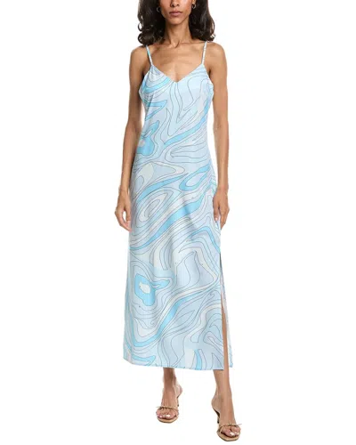 To My Lovers Printed Maxi Dress In Blue