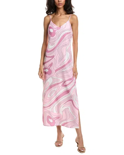 To My Lovers Printed Maxi Dress In Pink