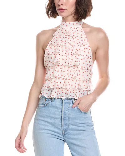 To My Lovers Printed Mesh Top In Multi