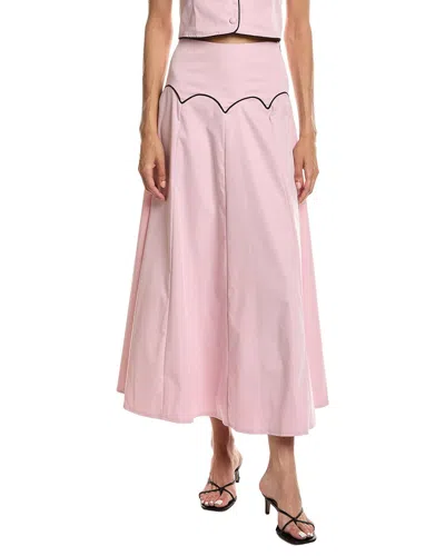 To My Lovers Solid Maxi Skirt In Purple
