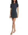 To My Lovers Solid Mini Dress In Blue