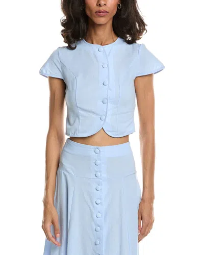 To My Lovers Solid Top In Blue