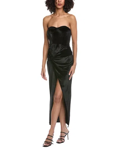 To My Lovers Strapless Maxi Dress In Black