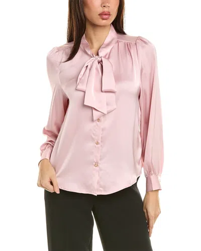 To My Lovers Tie-neck Blouse In Pink