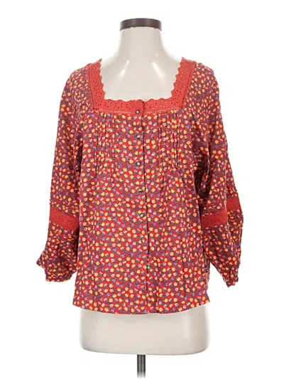Pre-owned Toad And Co 3/4 Sleeve Blouse In Orange