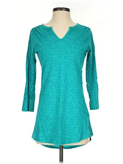 Pre-owned Toad And Co 3/4 Sleeve T-shirt In Teal