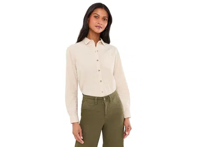 Toad And Co Airscape Long Sleeve Shirt Women's Clothing Limestone Pattern: Lg, Cotton In White