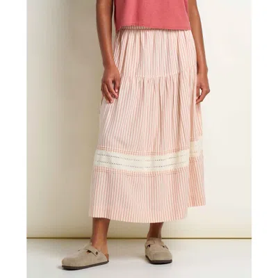 Toad And Co Toad & Co Airscape Midi Skirt In Pink