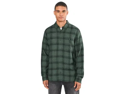 Toad And Co Airsmyth Long Sleeve Shirt Men's Clothing Laurel Pattern: Md, Cotton/polyester In Green