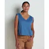Toad And Co Anza Cinch Tank Top In Pacific Blue
