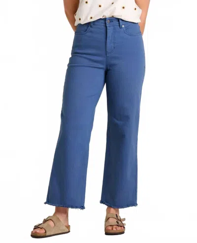 Toad And Co Balsam Seeded Cutoff Pant In Pacific Blue