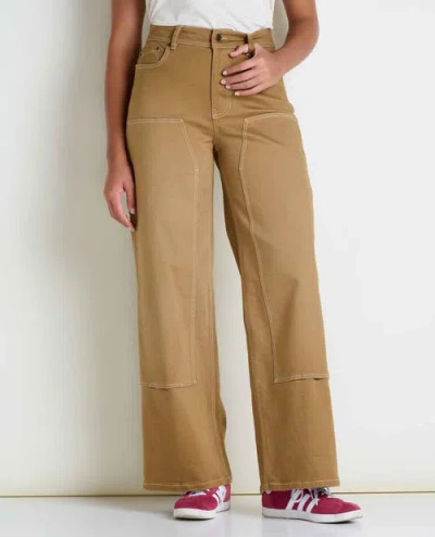 Toad And Co Toad & Co Balsam  Wide Leg Utility Pant In Brown