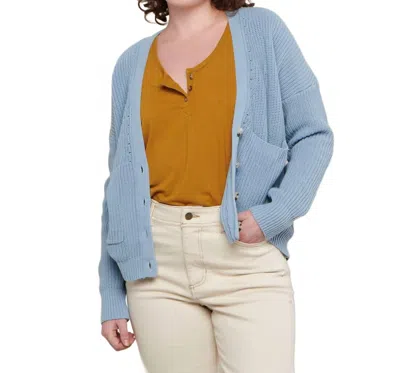 Toad And Co Bianca Cardigan In Blue