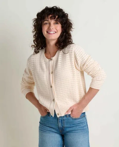 Toad And Co Toad & Co Bianca Pointelle Cardigan In White