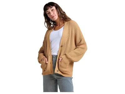 Toad And Co Bianca Shaker Cardigan In Brown
