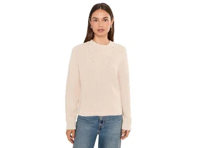 Toad And Co Bianca Shaker Crew Sweater Women's Sweatshirt Salt: Xs, Cotton