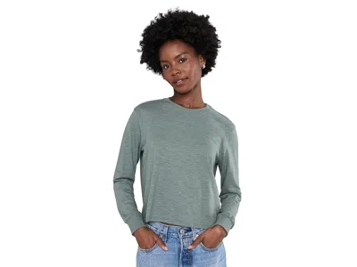 Toad And Co Boundless Jersey Long Sleeve T-shirts Women's Clothing Ink: Sm In Blue
