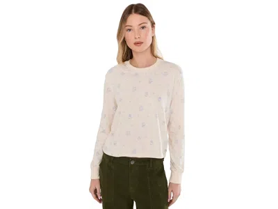 Toad And Co Boundless Jersey Long Sleeve T-shirts Women's Clothing Limestone Print: Sm In White