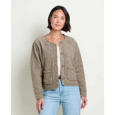 Toad And Co Cabinside Fleece Cardigan In Neutral