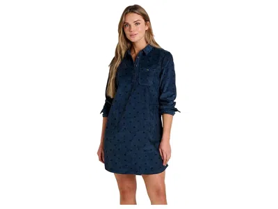 Toad And Co Cascadia Popover Long Sleeve Dress In Blue