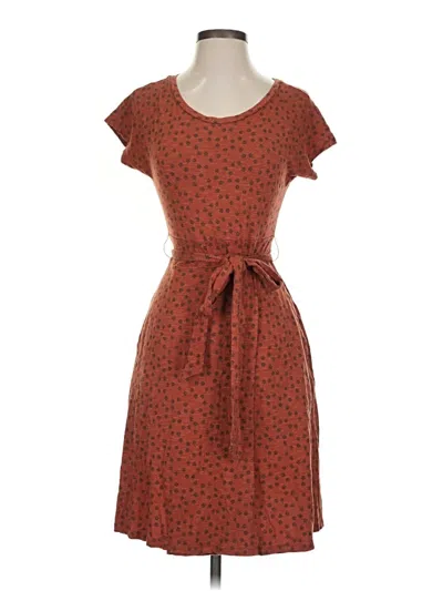 Pre-owned Toad And Co Casual Dress In Brown