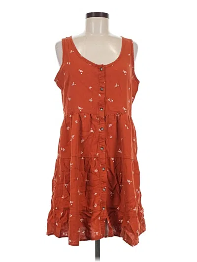 Pre-owned Toad And Co Casual Dress In Brown