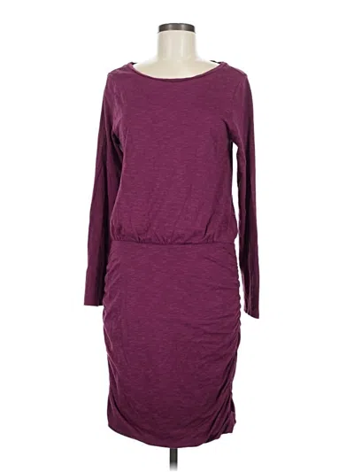 Pre-owned Toad And Co Casual Dress In Burgundy