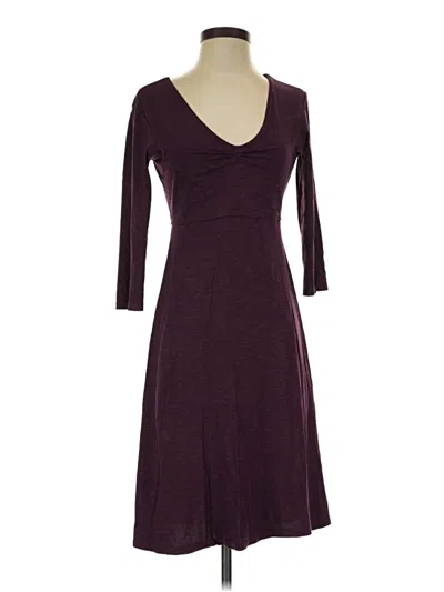 Pre-owned Toad And Co Casual Dress In Burgundy