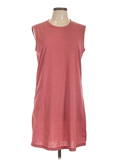 Pre-owned Toad And Co Casual Dress In Burgundy