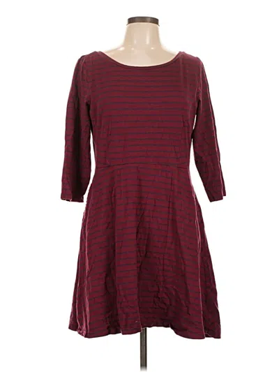 Pre-owned Toad And Co Casual Dress In Burgundy