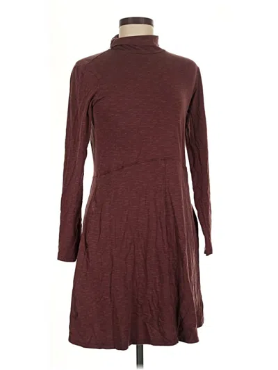 Pre-owned Toad And Co Casual Dress In Burgundy