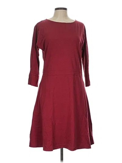 Pre-owned Toad And Co Casual Dress In Burgundy