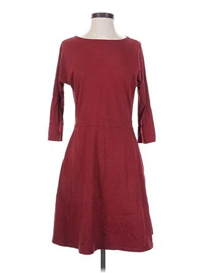 Pre-owned Toad And Co Casual Dress In Burgundy