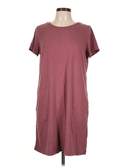 Pre-owned Toad And Co Casual Dress In Burgundy