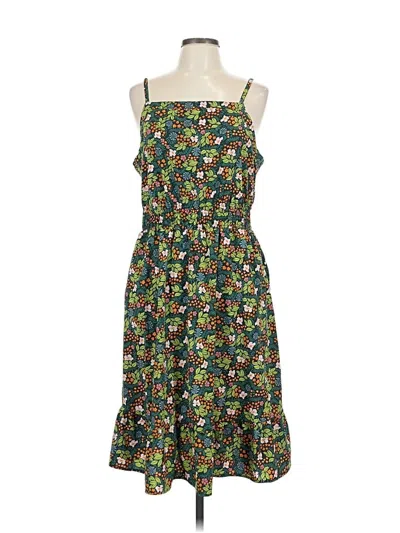 Pre-owned Toad And Co Casual Dress In Green