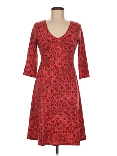 Pre-owned Toad And Co Casual Dress In Red