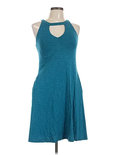 Pre-owned Toad And Co Casual Dress In Teal