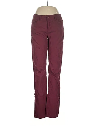 Pre-owned Toad And Co Casual Pants In Burgundy